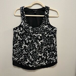 Banana Republic Sleeveless Tank Top Black Multicolored Size XS In Pre Owned